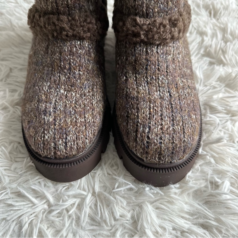 Circus NY By Sam Edelman Clare Faux Fur Lined Bootie Brown New In Box Size 8 - Picture 4 of 10